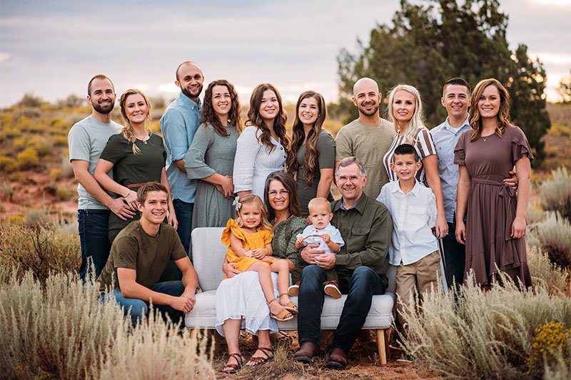 Family smiling