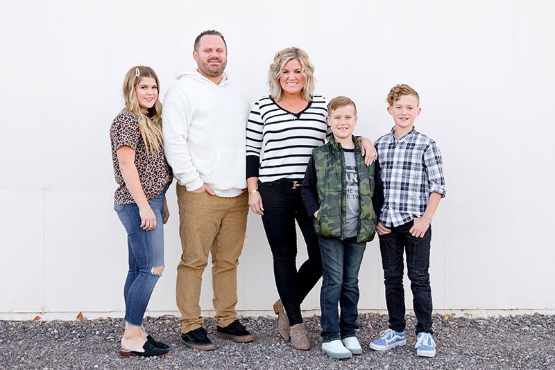 Family smiling