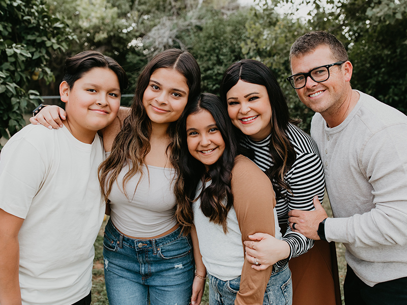 Family smiling
