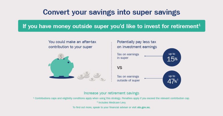Convert your savings into super savings